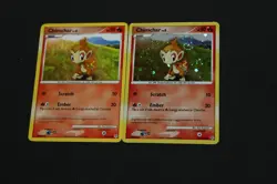 Pokemon Card Lot PL-MP Non-Foil & Cosmos Holo Promo Chimchar Diamond & Pearl - Image 1