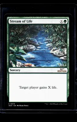 2022 MTG Magic The Gathering 30A 30th Anniversary Edition #213 Stream of Life - Image 1