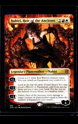 MTG Magic The Gathering Zendikar Rising Borderless Nahiri Heir of the Ancients - Image 1