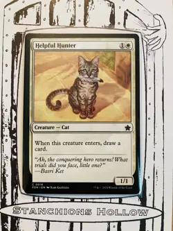 MTG (x4) Helpful Hunter - Foundations (FDN) C 0016 - Image 1