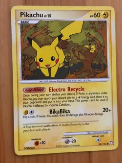 Pikachu 94/123 Regular Common LP - Mysterious Treasures 2007 - Pokemon TCG - Image 1