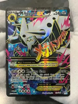 Pokemon TCG M Aggron EX 154/160 Primal Clash Holo Full Art Mega MP- - Image 3