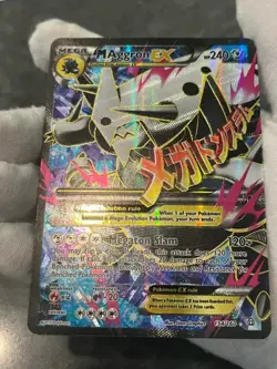 Pokemon TCG M Aggron EX 154/160 Primal Clash Holo Full Art Mega MP- - Image 4