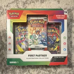 Pokemon First Partner Illustration Collection Series 1 Promo Box Pikachu - Image 1
