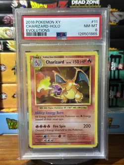 2016 Pokemon XY Evolutions #11/108 Charizard Holo PSA 8 - Image 1