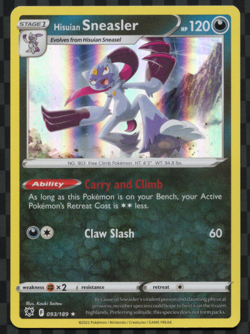 Hisuian Sneasler [Holo] #93/189 Pokemon TCG English Astral Radiance NM - Image 1