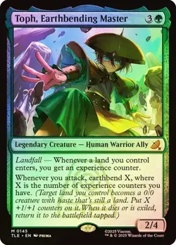 Toph, Earthbending Master *Foil* - TLE - NM Magic The Gathering MTG - Image 1