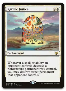Karmic Justice #72 (LP) Commander 2015 C15 Magic MTG - Image 1