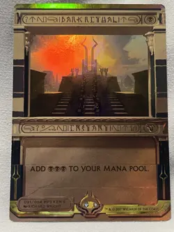 Dark Ritual Masterpiece NM Amonkhet Invocation Foil Magic The Gathering - Image 1