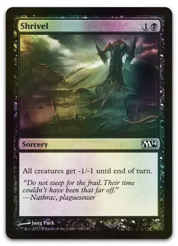 Shrivel #116 (Foil) (NM) Magic 2014 M14 Magic MTG - Image 1
