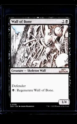 2022 MTG Magic The Gathering 30A 30th Anniversary Edition 129 Wall of Bone Bones - Image 1