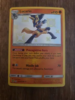 LUCARIO - SV22/SV94 - Pokemon Hidden Fates Sun & Moon Shiny Rare - NM - Image 1