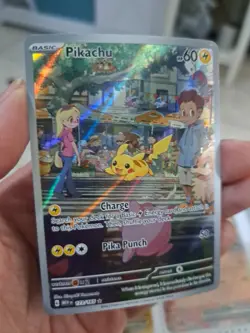 Pikachu 173/165 Scarlet & Violet 151 Illustration Rare Pokemon PCK FRESH ENGLISH - Image 3