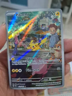 Pikachu 173/165 Scarlet & Violet 151 Illustration Rare Pokemon PCK FRESH ENGLISH - Image 5