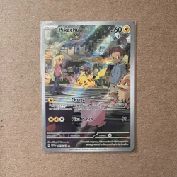 Pokemon PIKACHU 173/165 Scarlet & Violet 151 Illustration Rare ENGLISH NM - Image 1