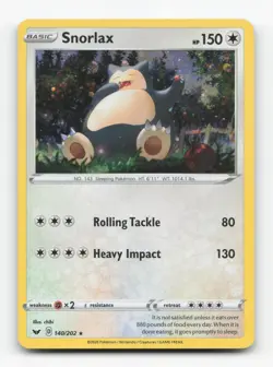 Pokemon TCG - Snorlax - 140/202 (Cosmos Holo) 140/202 NM Holo Blister Exclusives - Image 1