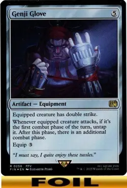 1x - Genji Glove - FOIL - Final Fantasy FIN - NM MTG - Image 1