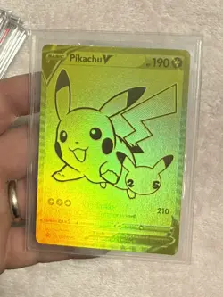 Pokemon Celebrations Pikachu V gold Promo🌟👑🌟 - Image 3