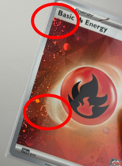 3 Swirls🌀 Basic Fire Energy | Cosmo Holo 010 SVE | Pokemon TCG PLAY! STAMP LP - Image 2