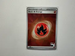 3 Swirls🌀 Basic Fire Energy | Cosmo Holo 010 SVE | Pokemon TCG PLAY! STAMP LP - Image 3