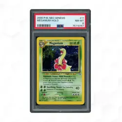 2000 POKEMON NEO GENESIS #11 MEGANIUM-HOLO PSA 8 - Image 1