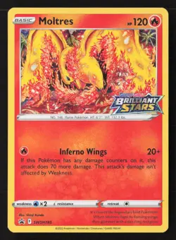 Moltres Promo Holofoil SWSD SWSH185 NM Pokemon TCG - Image 1