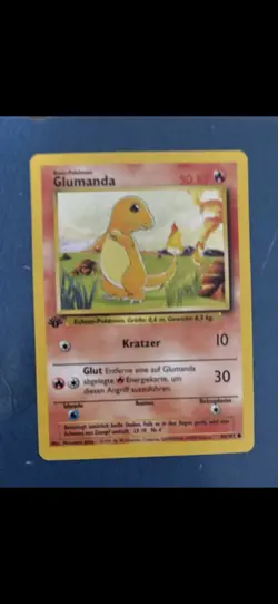Pokemon Charmander 46/102 Base 50 HP Regular German Card Wizards 1999 - Image 1