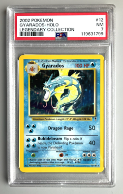 Pokemon Card 2002 Legendary Collection GYARADOS Holo 12/110 PSA 7 - Image 1