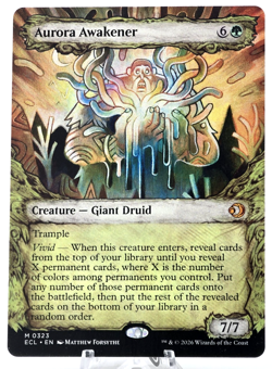 MTG Lorwyn Eclipsed, Aurora Awakener (Borderless) - NM 0323 - Image 1