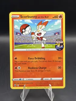 Scorbunny on the Ball - (Pokemon Futsal) 004/005 Miscellaneous Cards & Products - Image 1