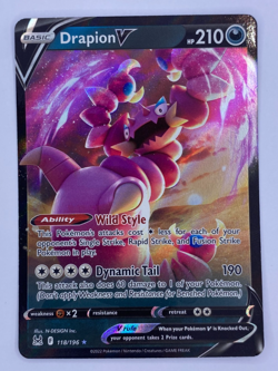 Drapion V 118/196 -Holo Ultra Rare - Pokemon Card- Lost Origins - English NM - Image 1