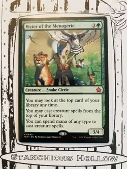 MTG Vizier of the Menagerie - Foundations (FDN) M 0649 - Image 1
