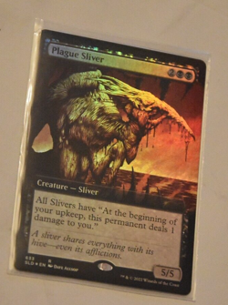 Plague Sliver MTG Secret Lair Drop Series SLD 633 Extended Art FOIL Rare NM - Image 1