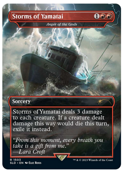 MTG - FOIL Storms of Yamatai (Anger of the Gods) - Rare - Secret Lair (SLD) M/NM - Image 1