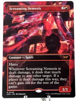 2024 Magic: MTG Duskmourn: House of Horror Screaming Nemesis (Borderless) #0348 - Image 1