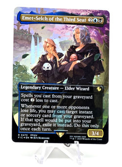 Emet-Selch of the Third Seat (Borderless) (Chocobo Track Foil) Final Fantasy MTG - Image 4