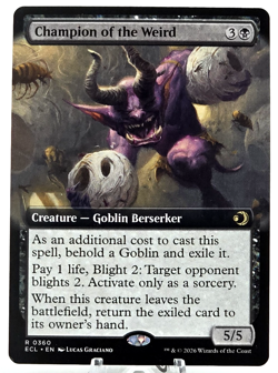 MTG Lorwyn Eclipsed, Champion of the Weird (Borderless) - NM 0360 - Image 1