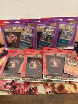 Pokemon TCG Mega Evolution Ascended Heroes Tech Sticker Collection LOT OF 6 - Image 1