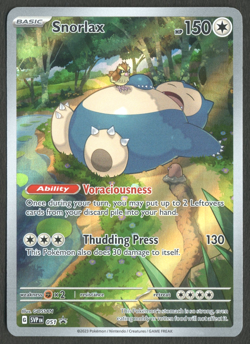 Pokemon TCG: Snorlax 051 Scarlet & Violet 151 ETB Promo - Image 1