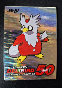 Pokemon Delibird Silver Foil Meiji Get Card Very Rare Promo - Image 1