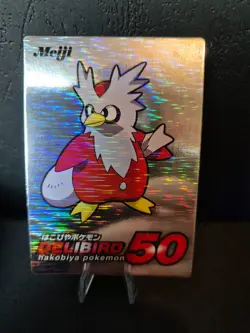 Pokemon Delibird Silver Foil Meiji Get Card Very Rare Promo - Image 3
