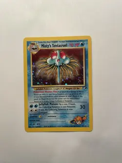 Pokemon TCG Misty's Tentacruel 10/132 Gym Heroes Holo Rare Unlimited English - Image 1