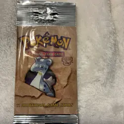 Pokemon Fossil Booster Packs EMPTY 3 Pack Lapras Zapdos Aerodactyl - Image 3