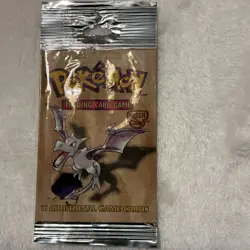 Pokemon Fossil Booster Packs EMPTY 3 Pack Lapras Zapdos Aerodactyl - Image 5