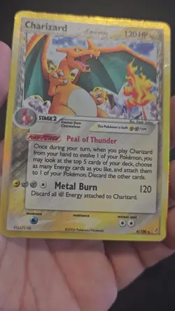 Pokemon Charizard Delta Species 4/100 Holo Rare Crystal Guardians 2006 HP/Damage - Image 2