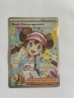 Rosa's Encouragement 123/088 Perfect Order SIR Trainer Pokemon TCG - Near Mint - Image 1