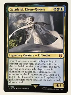 Galadriel, Elven-Queen Commander: the Lord of the Rings Non-Foil Regular MTG - Image 1