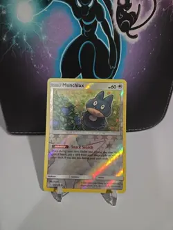Pokemon TCG: Munchlax 173/236 Sun & Moon Unified Minds Reverse Holo Rare NM - Image 1