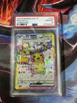 Pikachu 122/106 sv8 Super Electric Breaker Japanese PSA 10 Gem Mint Pokemon - Image 1