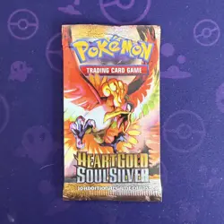 Pokemon HeartGold SoulSilver Booster Pack – Ho-Oh Art – Sealed 2010 HGSS 18.68g - Image 1